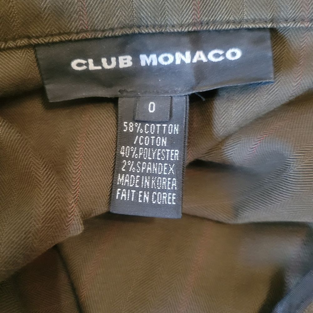 Club Monaco Military Look Blazer Size 0 - Picture 5 of 6